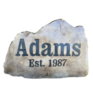 Large Personalized Family Name Engraved Stone