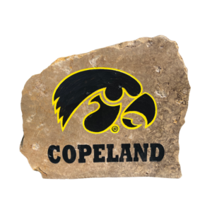 Personalized Iowa Hawkeyes Engraved Stone