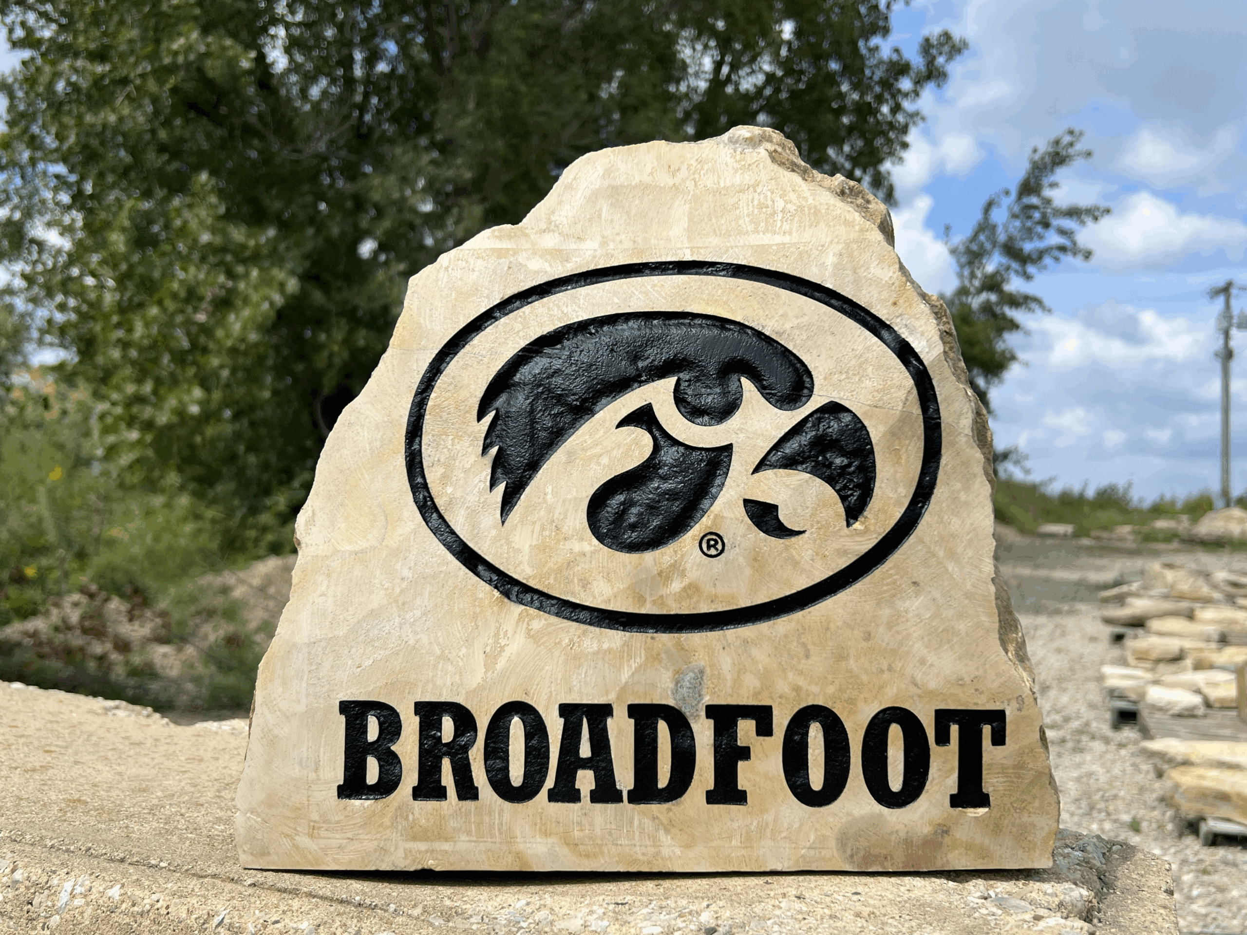 Personalized Iowa Hawkeyes Engraved Stone - Image 6