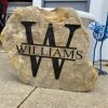 Large Personalized Monogram Engraved Stone - Image 2