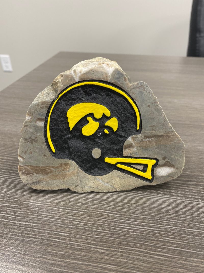 University of Iowa Hawkeyes Paperweight Engraved Stone - Image 2