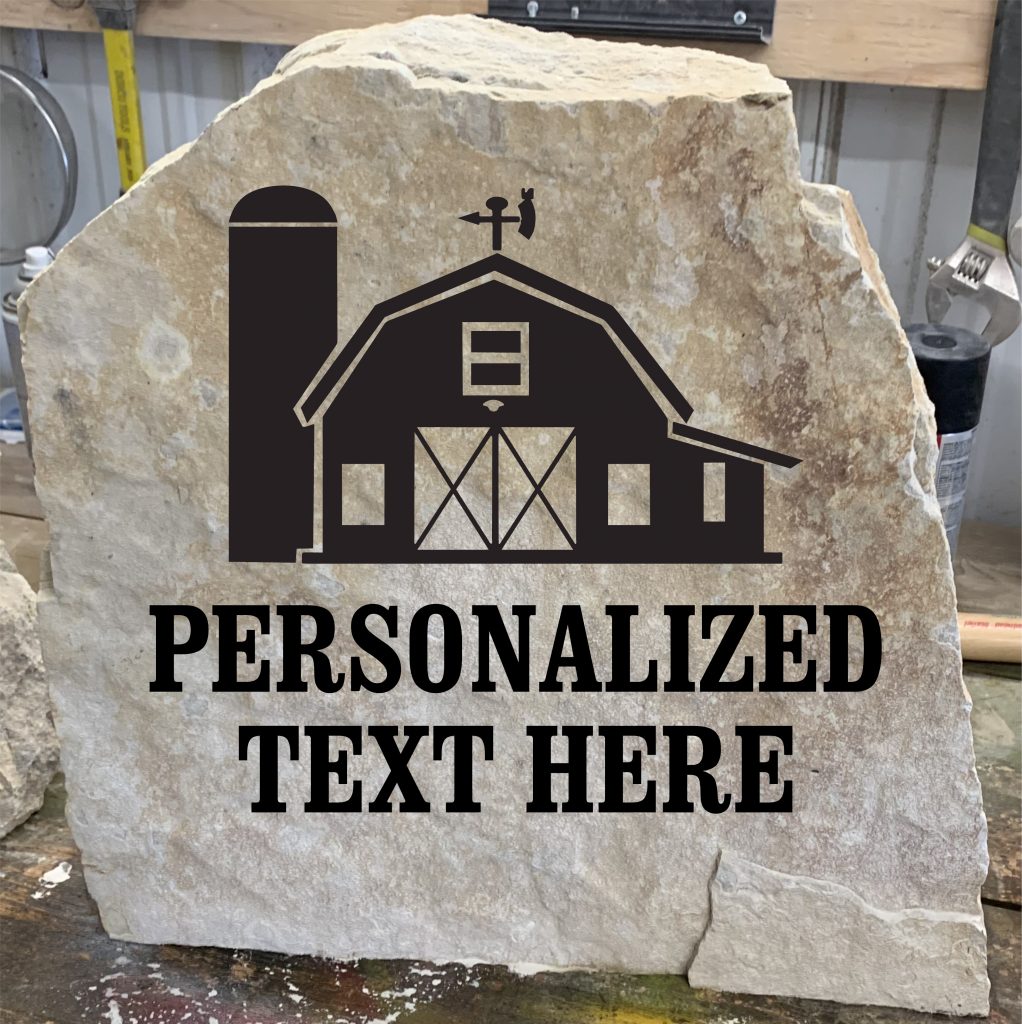 Personalized Farming Engraved Stone – Saint Stone Company