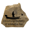 Personalized Fishing Engraved Stone