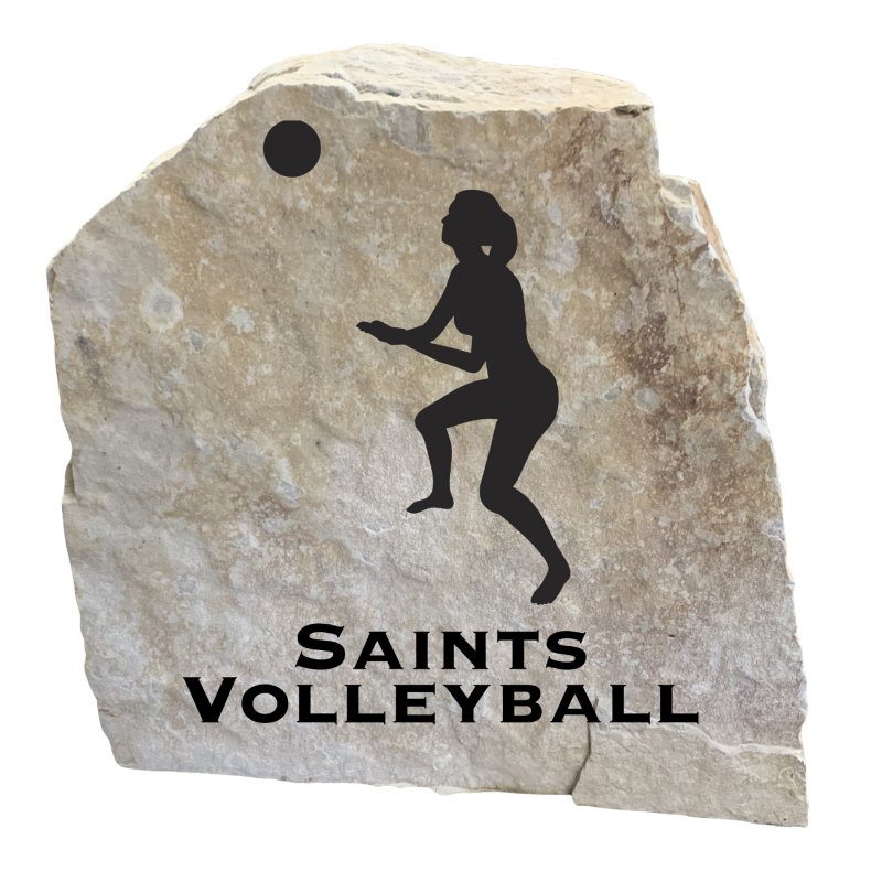 Personalized Volleyball Engraved Stone - Image 5