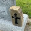 Double Sided Cross Engraved Stone - Image 4