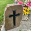 Double Sided Cross Engraved Stone - Image 5