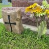 Double Sided Cross Engraved Stone - Image 2