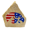 University of Iowa Patriotic Engraved Stone