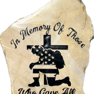 In Memory Of Those Who Gave All Engraved Stone