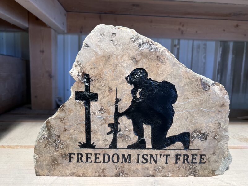 Freedom Isn't Free Engraved Stone - Image 3