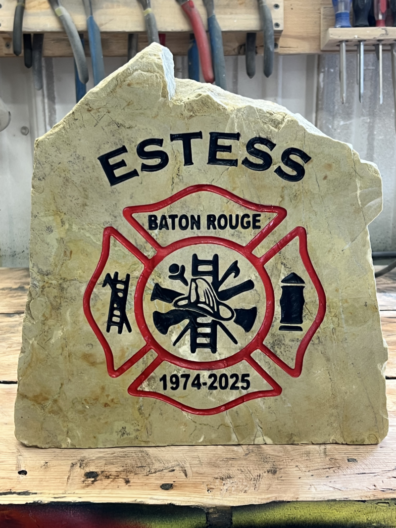 Personalized Firefighter Engraved Stone - Image 4