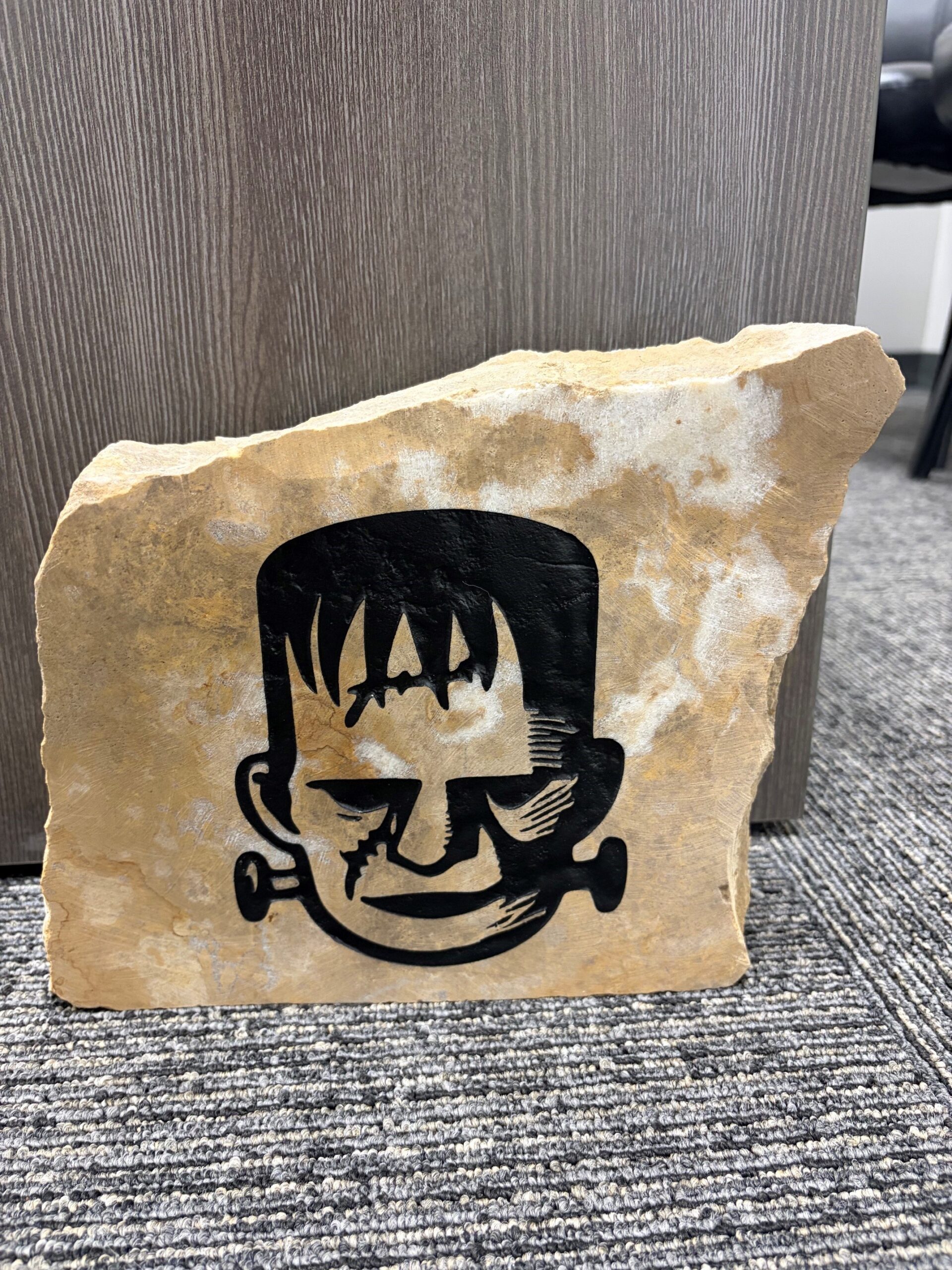 Halloween Frankenstein Engraved Stone - Image 4